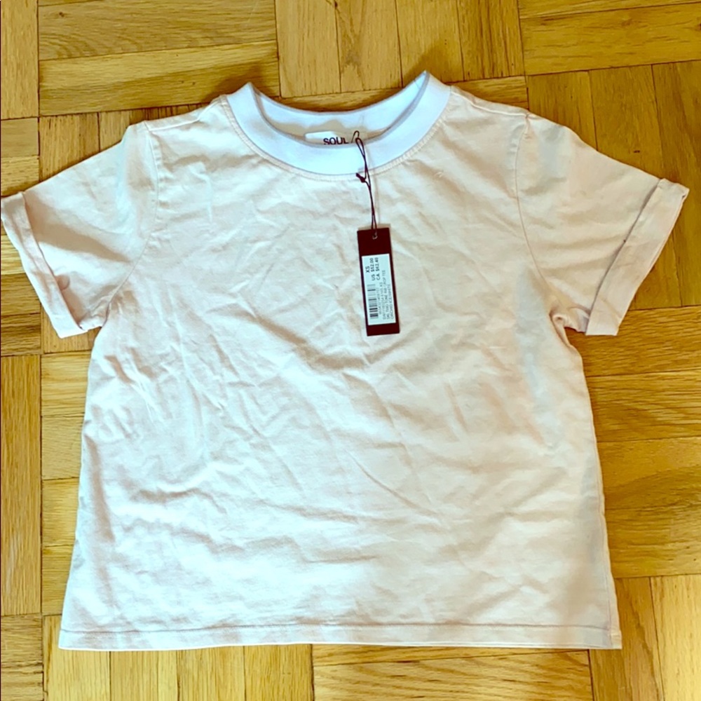 NWT SoulCycle cropped tee